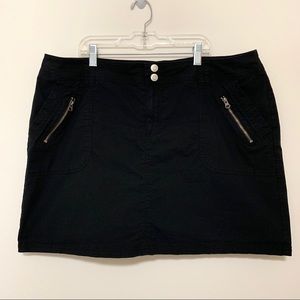 Lane Bryant Size 18 Black Skort Skirt Plus Size